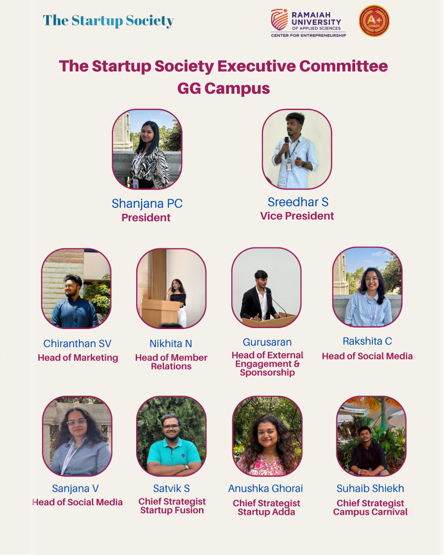 The Startup Society New Executive Committee and Core Team Champions – GG Campus